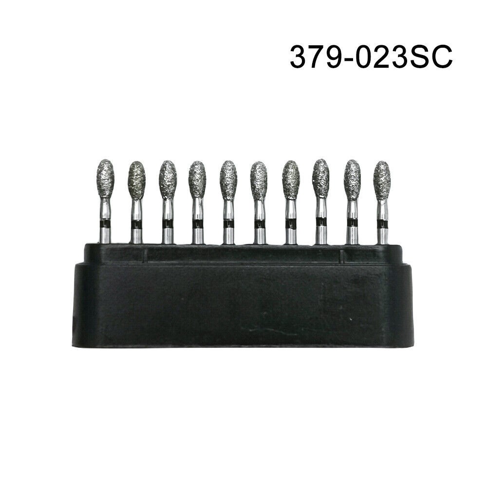 7Type Dental Burs Diamond Round End Taper Football Long Ball High Speed 379 368