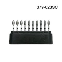 7Type Dental Burs Diamond Round End Taper Football Long Ball High Speed 379 368