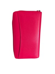 Filofax Red Saffiano Personal Compact Zip Organizer Leather Cash Budgeting