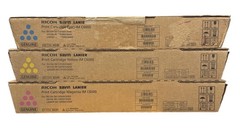 New-Genuine OEM Ricoh Savin IM C6000 Toner Cartridges Cyan-Magenta- Yellow