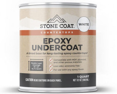 Epoxy Undercoat White (1 Quart) for Bar Tops & More | High-Bond Undercoat for MD