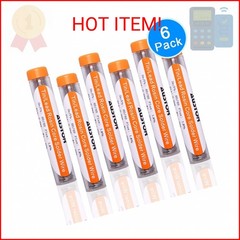 AUSTOR Pack of 6 Solder Wire 60-40 Rosin Core Solder 0.6mm Electrical Soldering