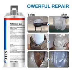 STRONGEST METAL STEEL ALUMINUM BOND PERMANENT FIX GLUE EPOXY COLD WELD SYSTEM