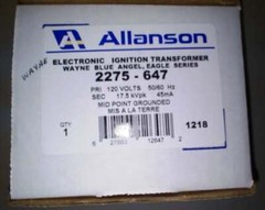 Wayne HS Blue Angel Eagle Electronic Transformer Ignitor Allanson 2275-647