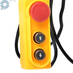 1600W 110V Mini Electric Hoist 2200lbs 14ft Wired Remote Control Crane Winch