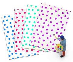 10″ x 13″ Pink|Teal|Purple|Blue Polka Dot -Flat Poly Mailers (200 Pack)