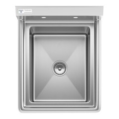 24″W x 23 1/2″L Stainless Steel One Compartment Commercial Utility Sink