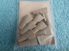 LOT OF 2 Ten Packs 3M #412 TAN WIRE CONNECTORS TWIST ON CONICAL CONNECTORS