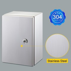 304 Stainless Steel 16x12x8in IP66 Watertight NEMA 4X Junction Cabinet