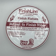 Sioux Chief FinishLine Adjustable Plastic Floor Drain Finish Fixture 832-S3