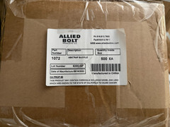 Allied Bolt Locking Head (Buckle) Package, 25 PCs; 25 bags (500 Locking Heads)