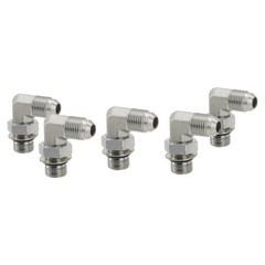 5 Pack 90 Degree Elbow Hydraulic Hose Fittings: 3/8″ JIC 37° Male X #6 SAE/ORB