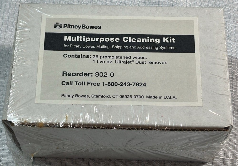Pitney Bowes 902-0 Multipurpose Cleaning Kit New In Box!
