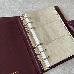 Filofax 1980s Late Bible Size System Notebook Italian Calf Leather Vintage