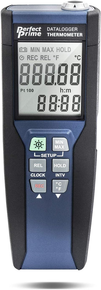 TC0376, High Precision Platinum RTD Thermometer Datalogger with Probe, RS-232/US