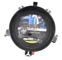 Heavy Duty 5 Gallon Auto Drive durable Bucket Dolly Mop Wash Drum Cart Rolling.