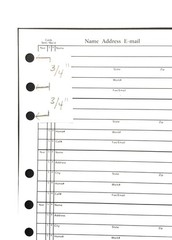 4 3/4 x 6 Inch Address Book Refill 4.75 inches wide by 6 tall, white