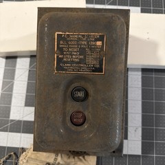 VTG Clark Controller Co AC Manual Starter Motor On/Off BUL-6002 Type 1390 USA