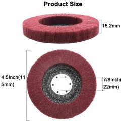 5Pcs 320 Grit Polishing Grinding Buffing Wheel 4.5 Inch Flap Discs Angle Grinder