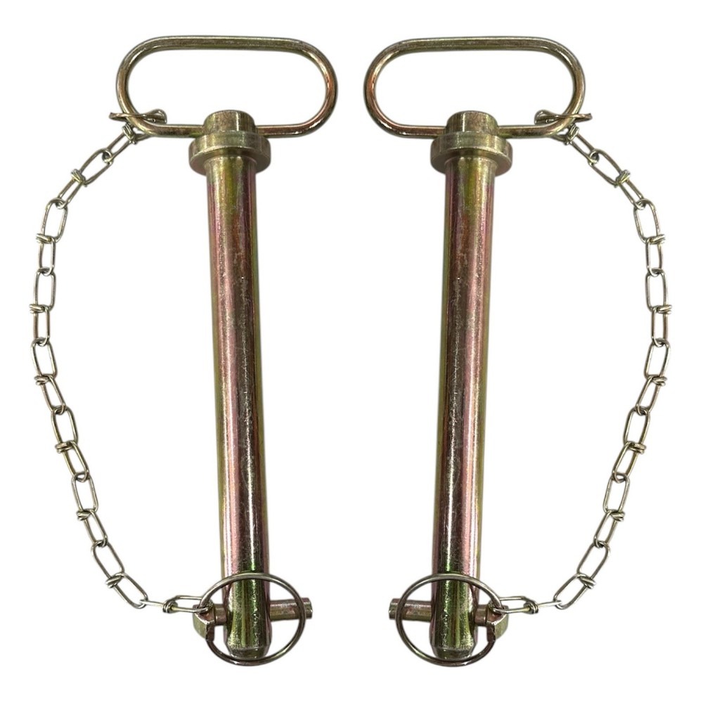 Lot of 2 Goliath 7/8″ Tractor Hitch Pin with Chain ~ HP78WC