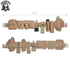 Tactical Police Security Guard Modular Law Enforcement Equipment Duty Belt TAN