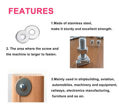 M6 Fender Washer, M6 Flat Washers Silver, 6mm I.D 18 OD Fender Washer, M6 Washer