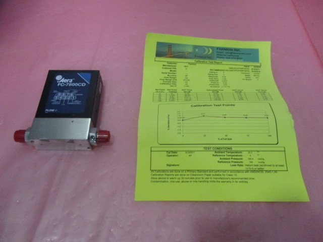 Aera FC-7800CD Mass Flow Controller MFC, N2, 3 SLPM, 421476