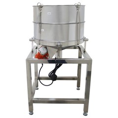 Electric Circular Vibrating Screen Sieve with 30+60 Mesh Screens Double Layers