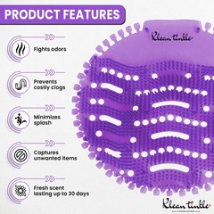3 – 50 Scented Bathroom Urinal Screens Deodorizing Anti-Splash Fresheners Mats