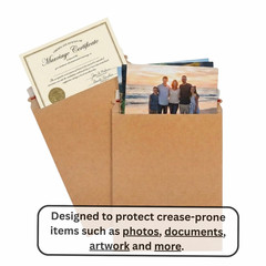 9.75″ x 12.25″ Rigid Photo Document Mailers Shipping Envelopes Kraft 100 Pieces