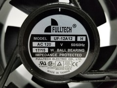 2X PCS FullTech UF-12A12 H Fan 120mm 120VAC 50/60HZ 17/15W Ball Bearing 2-Pin