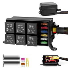 Wireless 8 Gang Switch Panel For LED Light Bar Power Circuit Remote Control Box