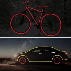 3 Rolls Reflective Tape Outdoor Waterproof, Reflective Warning Tape, Trailer Ref