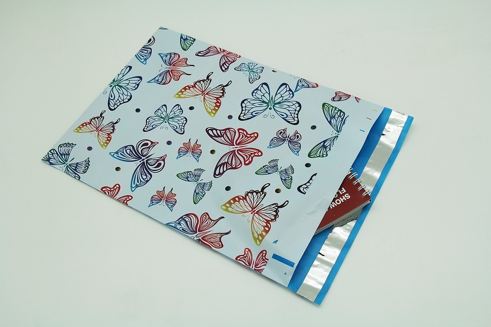 100 10×13 Butterfly Designer Poly Mailers Envelopes Boutique Custom Bags