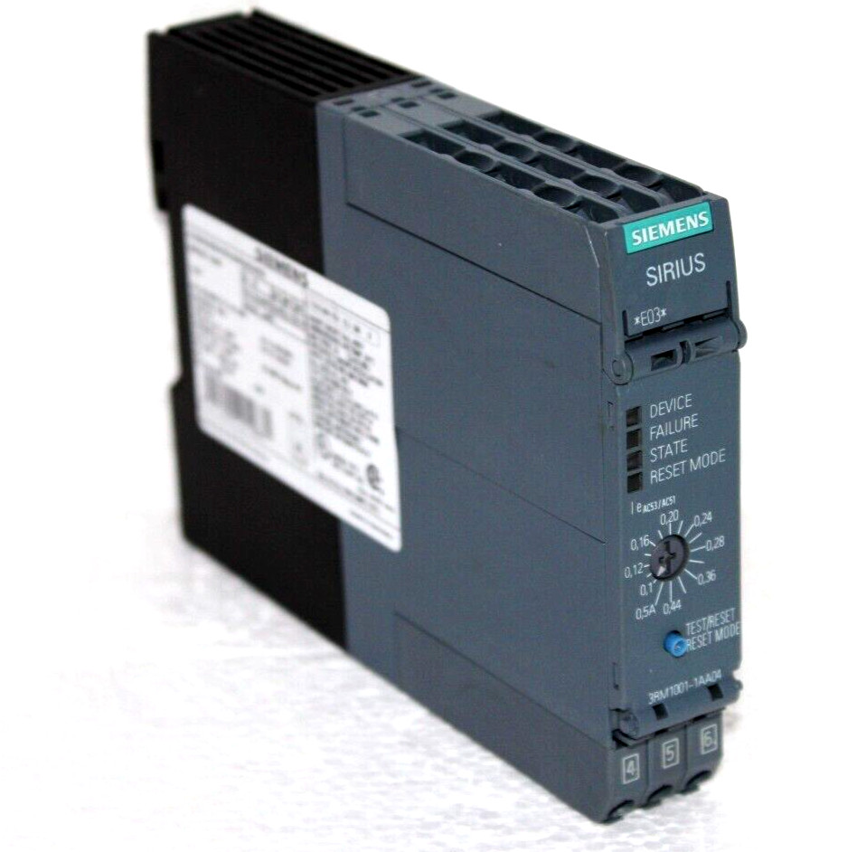 SIEMENS 3RM1001-1AA04 Direct Starter, 500V, 0-0.12 kW, 0.1-0.5 A, 24VDC