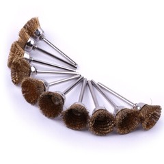 45PC Brass Wire Brush Set for Rust Removal and Polishing Compatible with Rotary