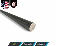 1/4″ Metal Round Bar – Steel Rod – Mild Steel – 24″ inch (2-ft)
