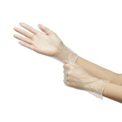 McKesson Vinyl Exam Glove Standard Cuff Length X-LARGE 130 per Box