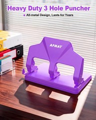 3 Hole Punch Heavy Duty, 40Sheet Three Hole Punch, 50% Reduced Effort, 3 Hole…