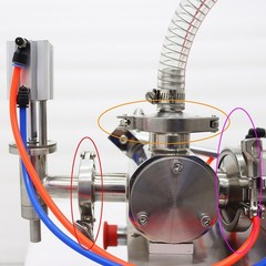 100-1000ml Paste Liquid Filling Mixing Machine for Shampoo Honey Single Nozzle