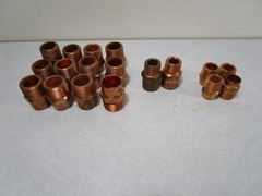 19 PC PCS 3/4″ C x 3/4″ 1/2” MNPT Copper Male Adapter Fittings Lead Free READ A