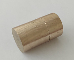 Bronze rod 1.382″ (35.1MM) diameter, 2.382″ (60.5mm) length
