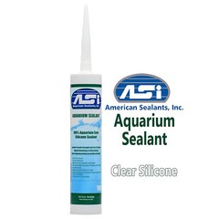 ASI Clear Aquarium Silicone Sealant – 10.2 oz Fluid Cartridge
