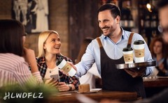Kraft Paper Coffee Cup Sleeves 50 Packs – Coffee Sleeves, Disposable Corrugated