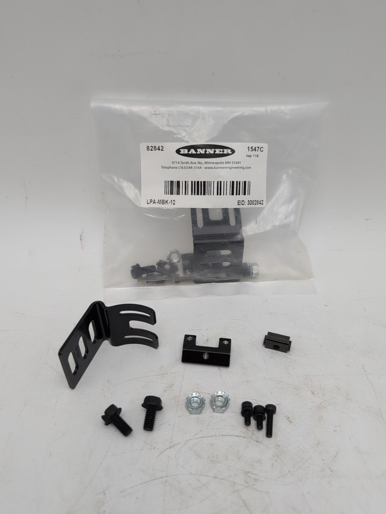 Banner LPA-MBK-12 SIDE Mounting Bracket 82842 New Sealed