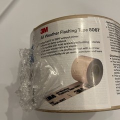 NEW – SEALED 3M 8067 4″ x 75′ (25 yds) All Weather Flashing Tape – Tan