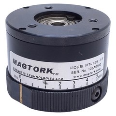 Magtork MTL1.25-1/4 Hysteresis Clutch 0.063-1.25lb-in Torque, ø0.250in ID