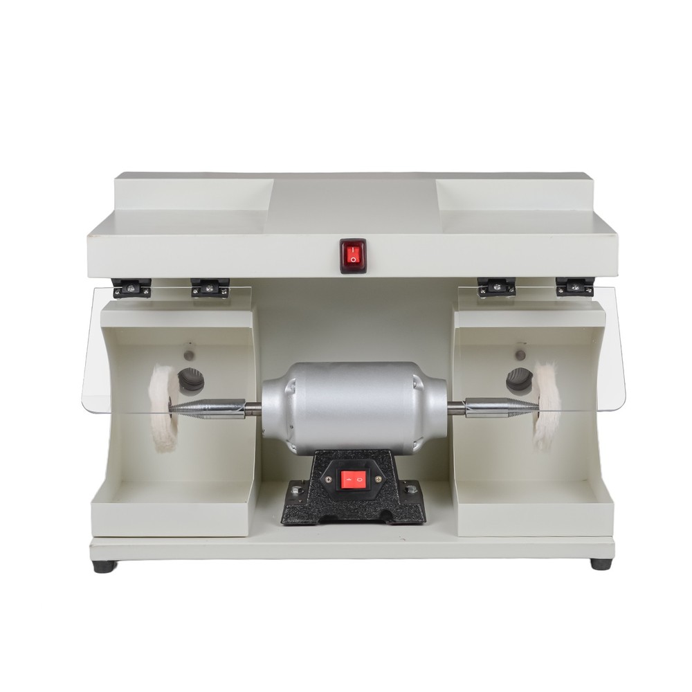 Dental Lab 550W Polishing Lathe Machine 2800rpm with LED Light 2 Big Covers USA