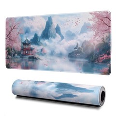 Cherry Blossom Watercolor Extended-31.5×11.8 Inch,