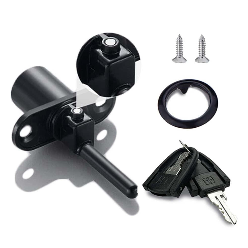 XIEHE 288 Drawer Locks with Keys, Zinc Alloy Office 288-16-1pack, Black
